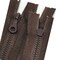 Deep Brown Molded Plastic Pocket Zipper D4 6 or 7 Inches Closed Bottom